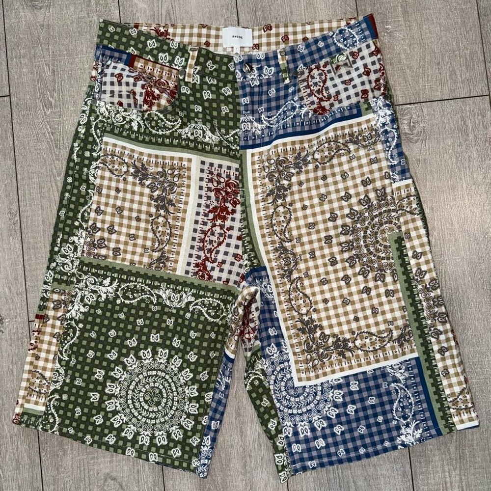Rhude Bandana Traxedo Shorts